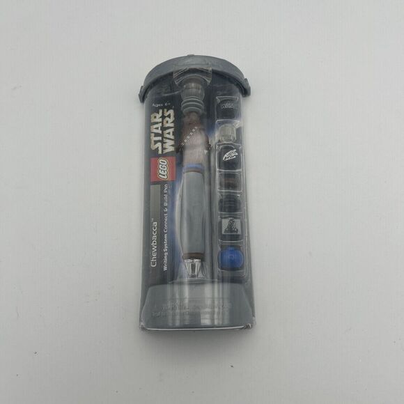 Vintage NOS LEGO Star Wars Chewbacca Writing System Connect & Build Pen - Picture 1 of 5